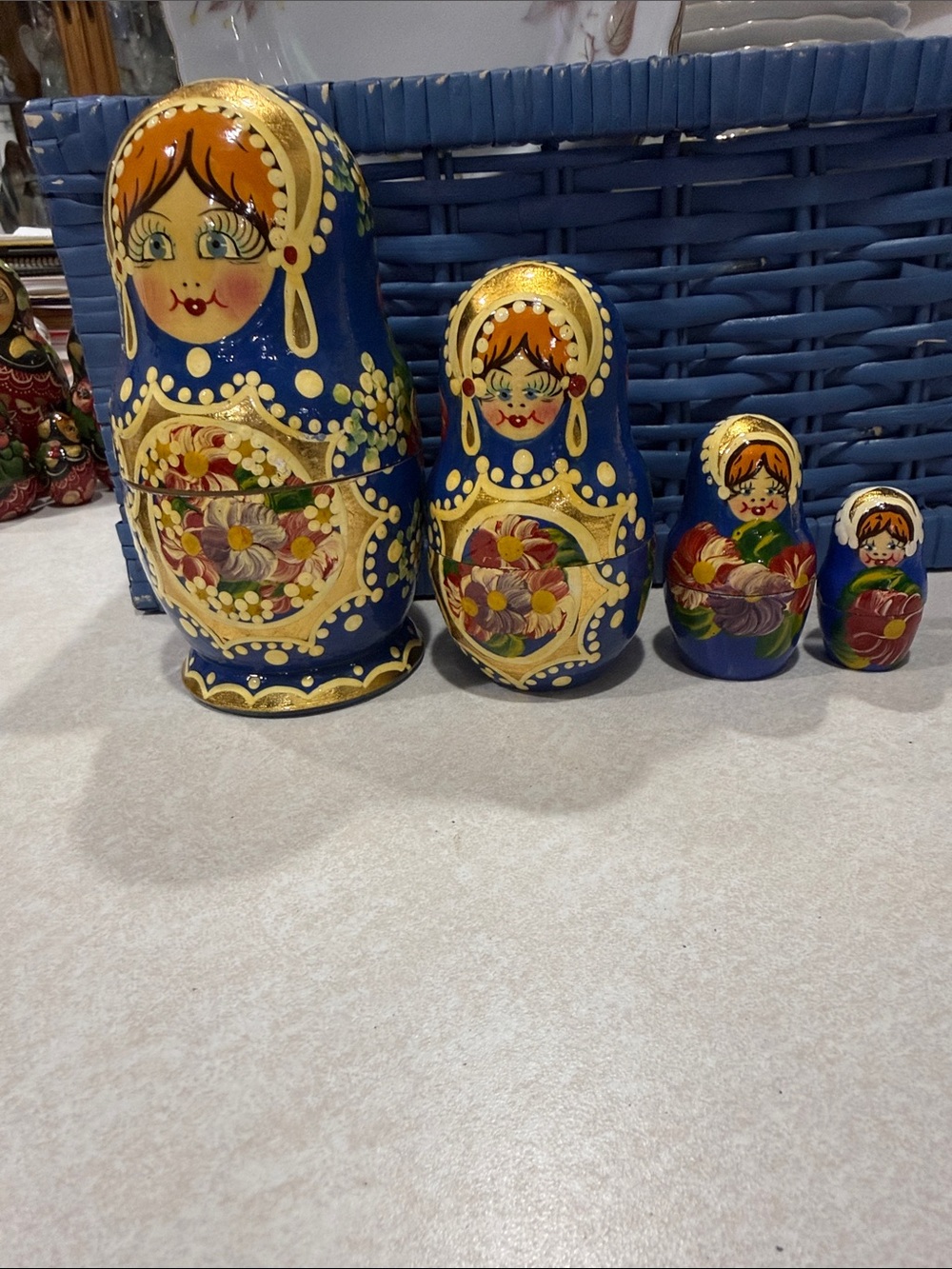 vintage Russian nesting dolls